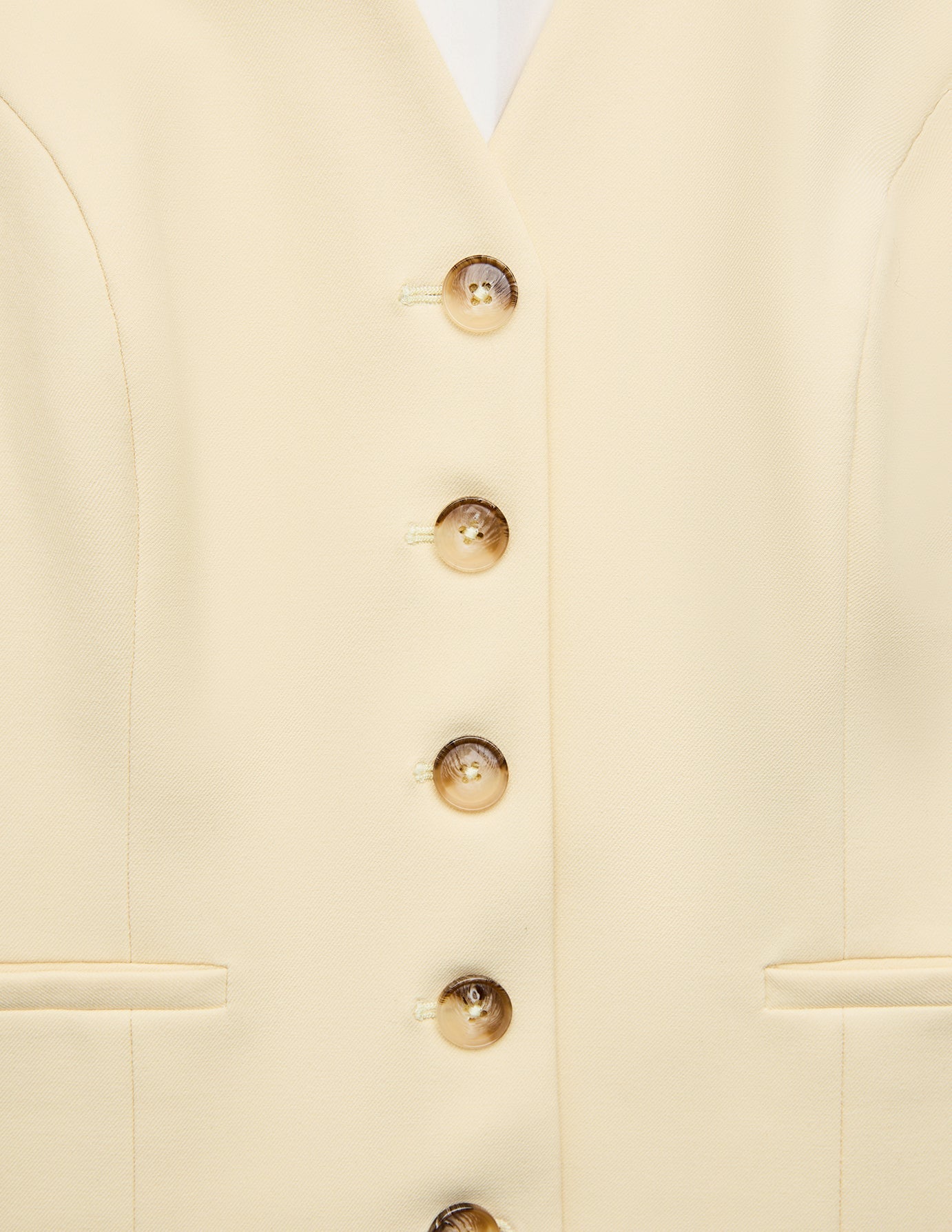 Women Essential Long Vest Misty Yellow